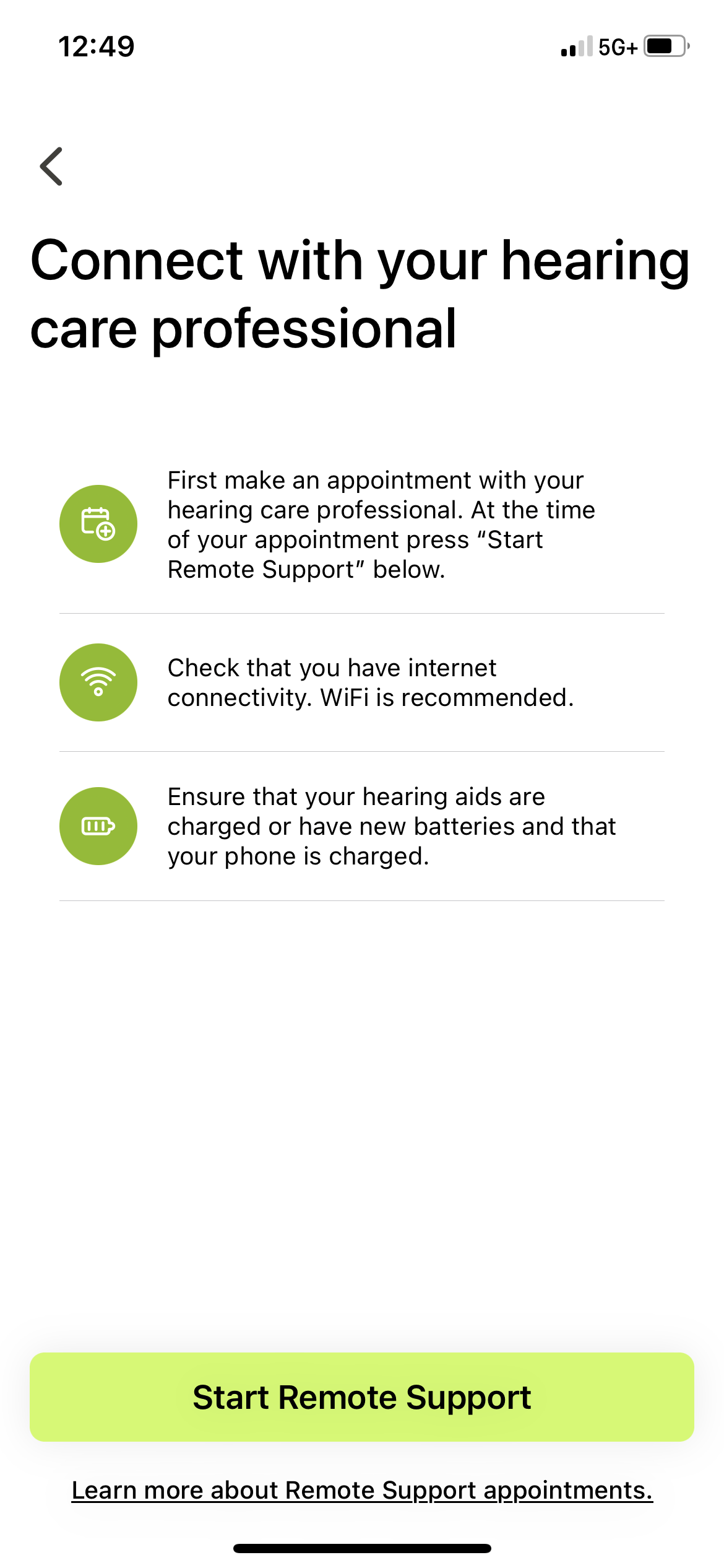 Improved Remote Support language to clarify that appointments are needed